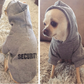 Fleece hooded dog sweater